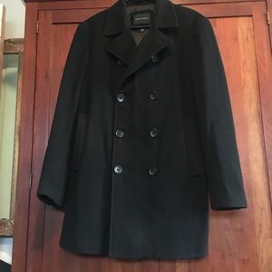 Banana Republic Men’s Black Peacoat